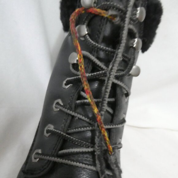 Unbranded | 11 inch bottom sole measured | Black Rugged Outdoor Boots - Picture 2 of 13